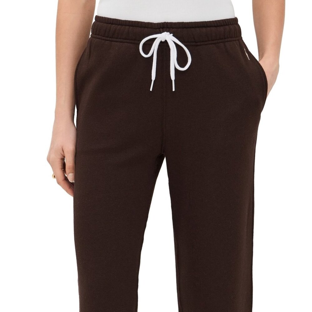 Polo Ralph Lauren Arctic Fleece Knit Ankle Open Bottom Sweatpants Circuit Brown - Picture 5 of 5